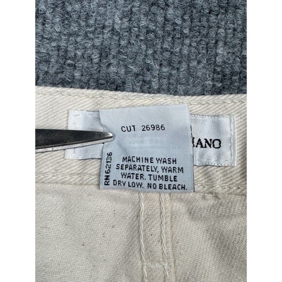 Vintage Guess by Georges Marciano High Rise Jeans USA Style 48115 Off White Sz 2 - Picture 4 of 14